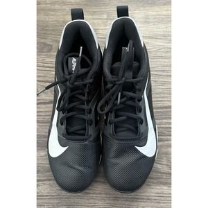 Nike FQ3875-001 Alpha Menace 4 Shark Men's 8.5 Wide Football Cleats Black White